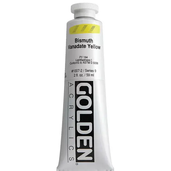 Bismuth Vanadate Yellow Heavy Body Acrylic – 2Oz Tube 1