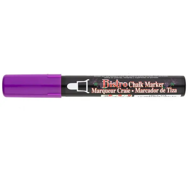 Bistro Chalk Marker – Fluorescent Purple, Medium Nib 1