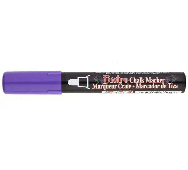Bistro Chalk Marker – Medium Tip, Purple, Erasable On Non-Porous Surfaces 1