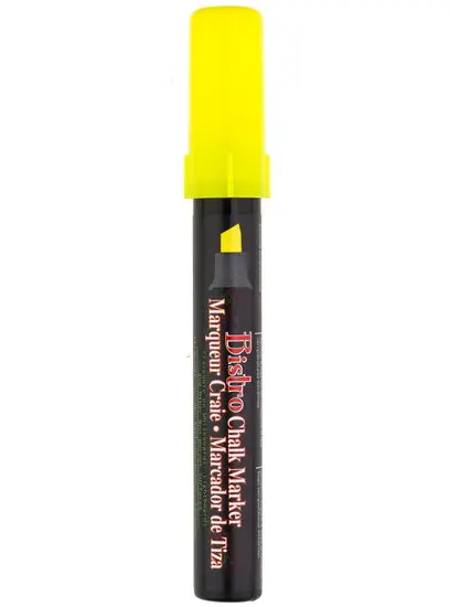 Bistro Chalk Marker With Chisel Tip – Fluorescent Yellow 1