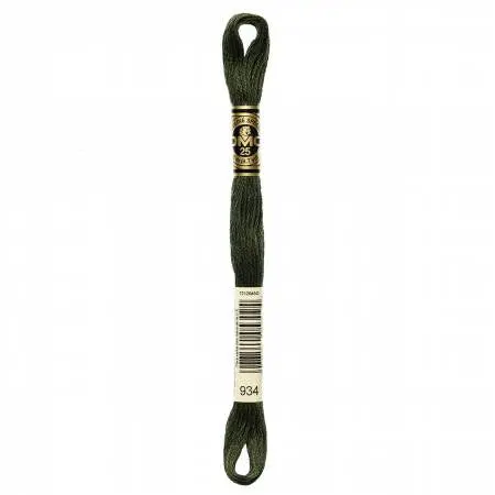 Black Avocado Green Embroidery Floss – Dmc-Style Thread #934 1
