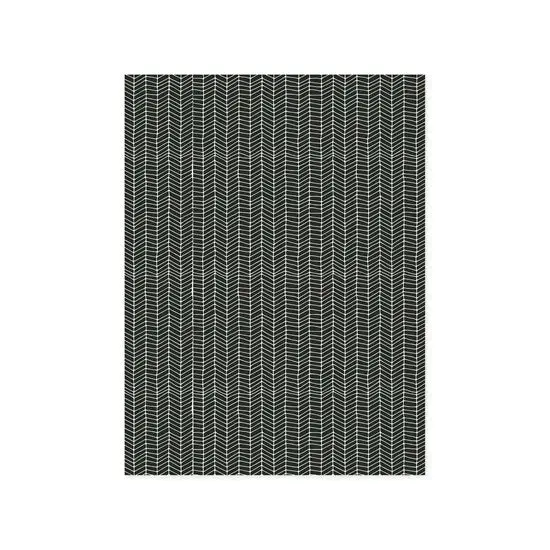 Black Chevron Patterned Craft Paper – Printed Decorative Sheet 1