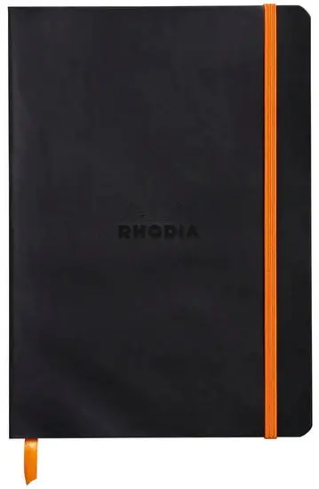 Black Dot Grid A5 Softcover Notebook 1