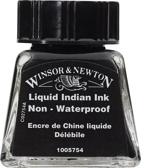 Black Drawing India Ink – 14 Ml Liquid Formula 1