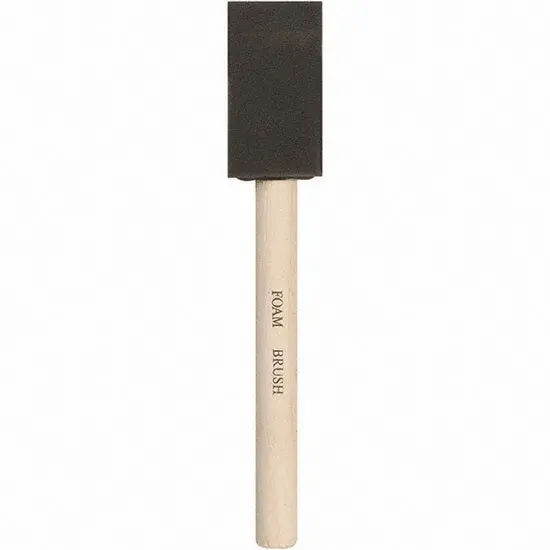 Black Foam Brush – 1 Inch Width, Disposable 1