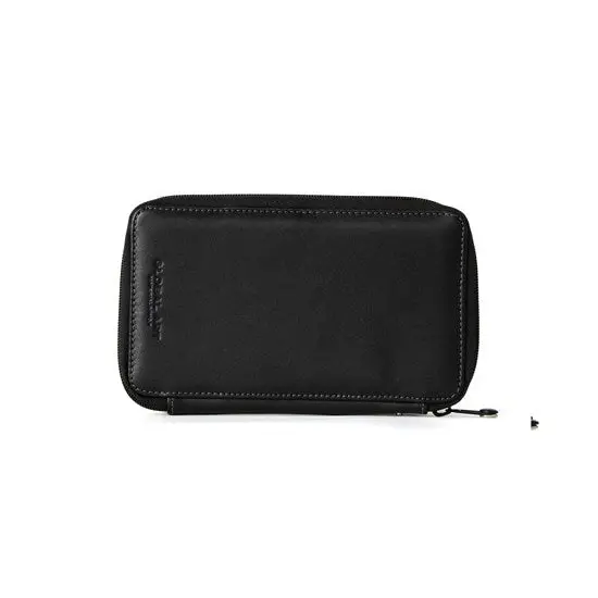 Black Leather Pencil Case – Holds Up To 24 Writing Instruments 1