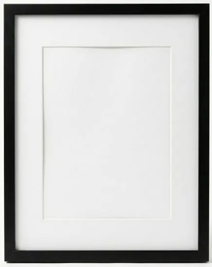 Black Museum Frame With Mat – 11" × 14", Fits 8.5" × 11" Art 1