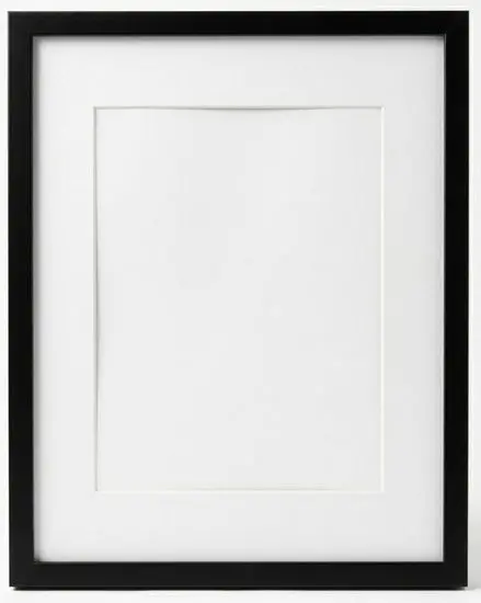 Black Museum-Style Picture Frame – 11×15 Inch With 8×12 Inch Mat Opening 1