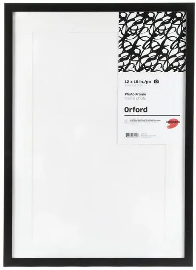 Black Museum-Style Picture Frame – 15×21 Inches With 12×18 Inch Mat 1