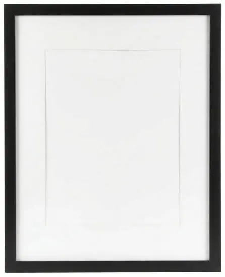Black Museum-Style Picture Frame With 11×14" Mat – Outer Size 14×17" 1