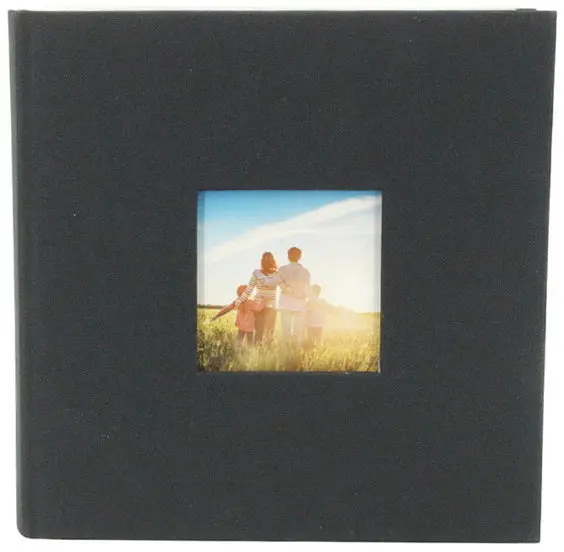 Black Photo Album – Holds 200 Prints, 4 × 6 Inch Format 1