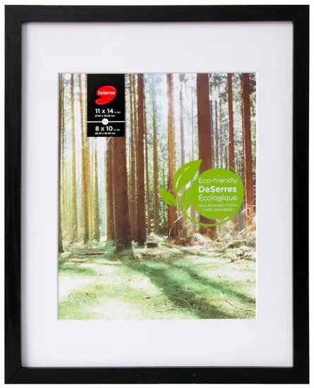 Black Wooden Photo Frame – 16×20 Inch With 11×14 Inch Mat 1