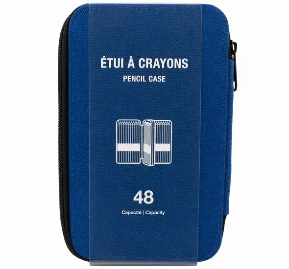 Blue Pencil Case – Holds Up To 48 Writing Instruments 1