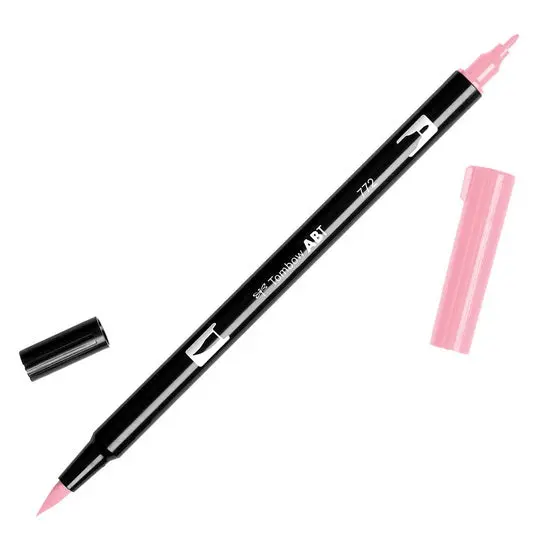 Blush Pink Dual-Tip Brush Pen – Blendable Water-Based Ink 1