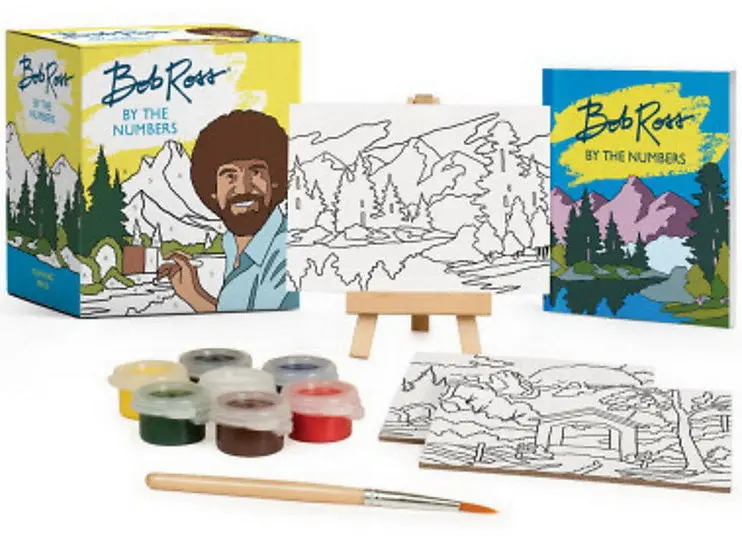 Bob Ross Paint-By-Numbers Landscape Collection – Step-By-Step Kit 1