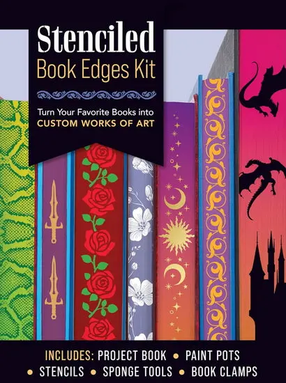 Book Edge Stenciling Craft Kit 1