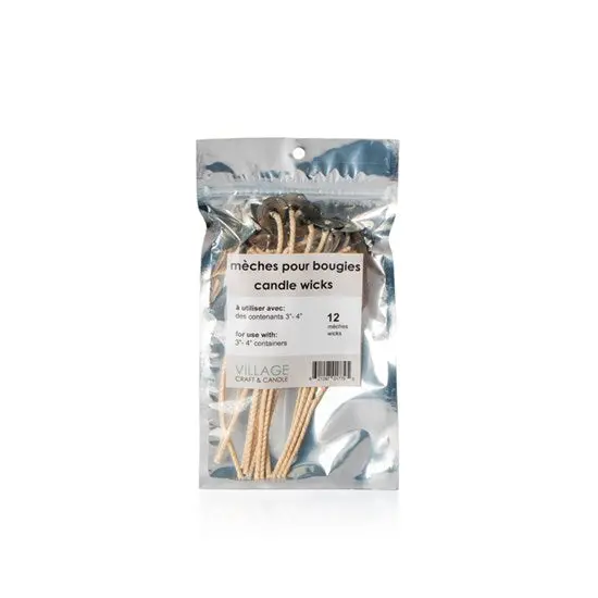 Braided Cotton Candle Wicks – 4-Inch Length, Pack Of 12 1