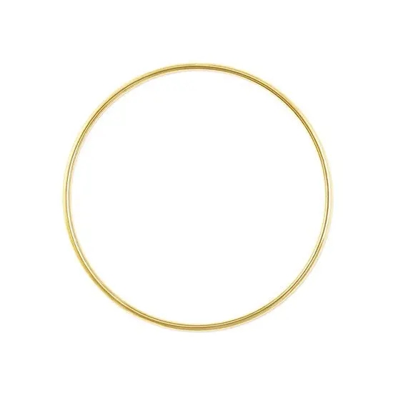 Brass Craft Ring – 20Cm Diameter (Polished, Ideal For Macramé & Jewelry Making) 1