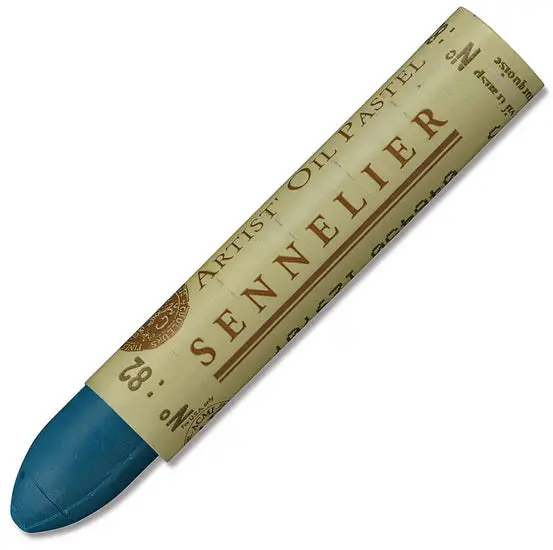 Bright Turquoise Transparent Oil Pastel Stick 1