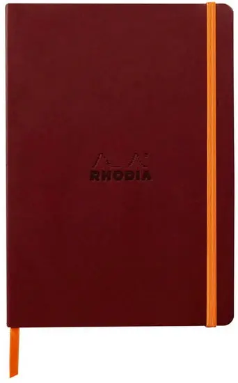 Burgundy Pointillé A5 Softcover Notebook – Minimalist Lined Journal 1