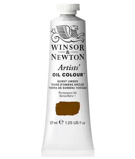 Burnt Umber Oil Paint – Artist Grade, 37Ml 1