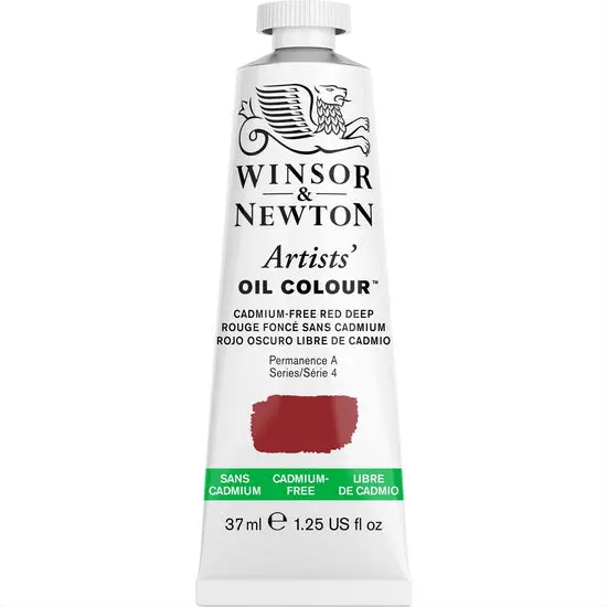 Cadmium-Free Deep Red Artist Oil Paint – 37Ml, Series 4 Professional Grade 1