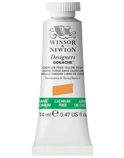 Cadmium-Free Deep Yellow Designers Gouache – 14 Ml, Series 4 1