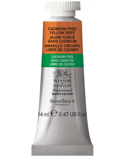 Cadmium-Free Deep Yellow Watercolor – 14 Ml, Professional Grade S4 1