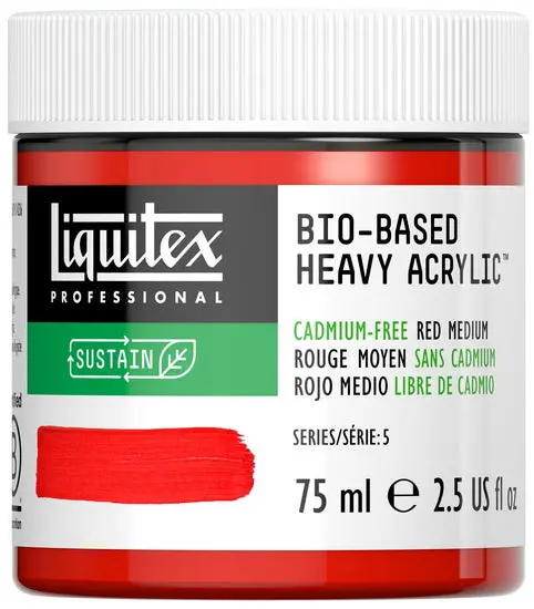 Cadmium-Free Red Medium Bio Hb Acrylic Paint – 2.5 Oz 1