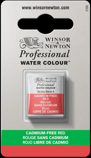 Cadmium-Free Red Watercolor Half Pan – Portable And Safe 1