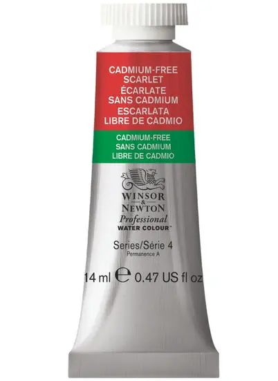 Cadmium-Free Scarlet Watercolor Paint – 14 Ml Professional Grade 1