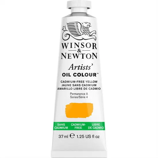Cadmium-Free Yellow Artist Oil Paint – 37 Ml, Series 4 1