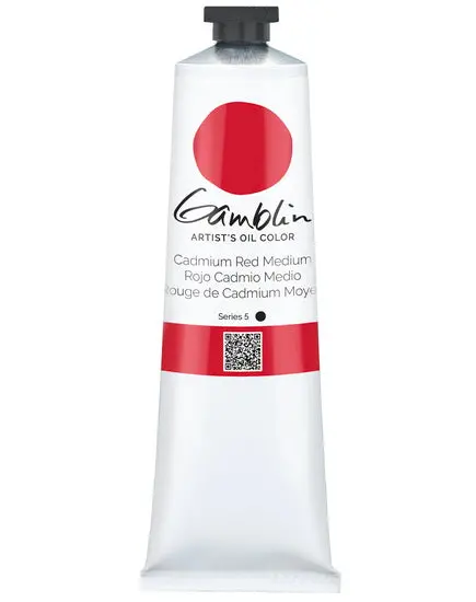 Cadmium Red Medium Oil Paint – 150 Ml Tube, Series 5 Professional Grade 1