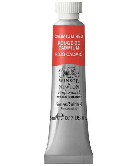 Cadmium Red Professional Watercolor Paint – 5Ml Tube 1