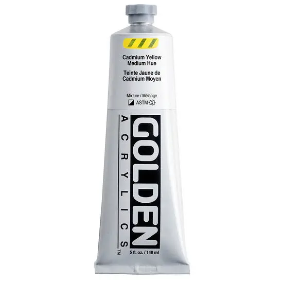 Cadmium Yellow Medium Hue Heavy Body Acrylic – 5Oz Jar (S4 Series) 1