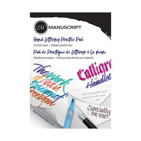 Calligraphy Practice Pad With Guided Ruling 1