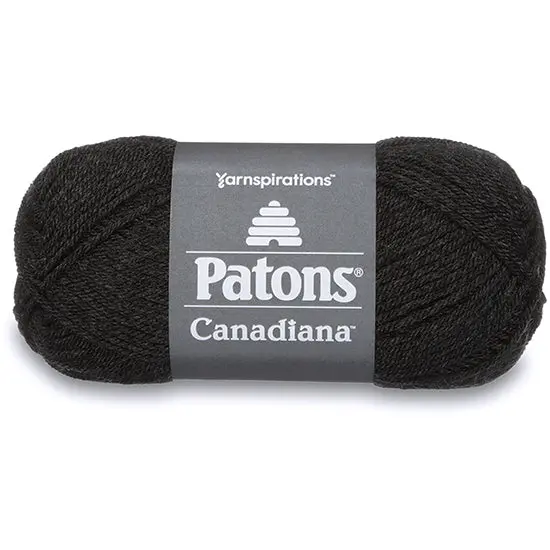 Canadiana #4 Worsted Weight Yarn – Dark Gray Mix, 100G Skein 1