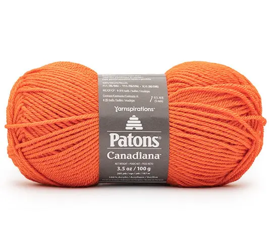 Canadiana Worsted-Weight Yarn – Pumpkin, 100G 1