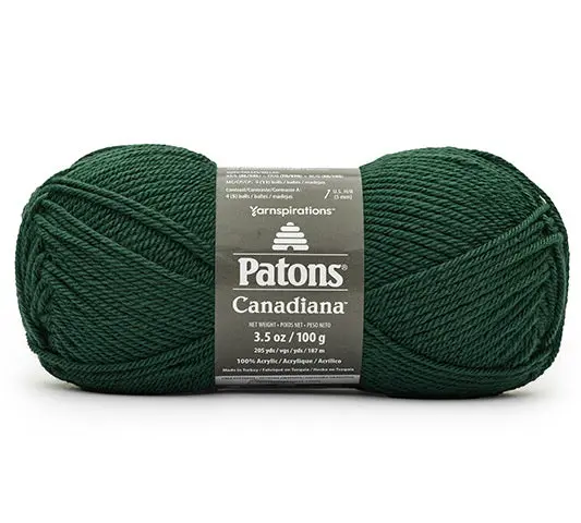 Canadiana Worsted-Yarn – Ivy Green #4, 100G Skein, 100% Acrylic 1