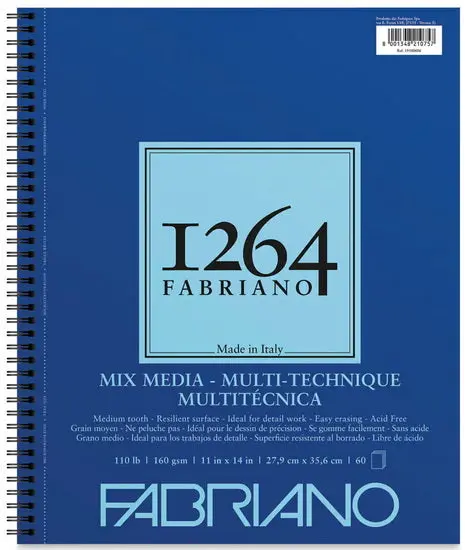 Canson 1264 Mixed Media Pad – 11 × 14 Inches 1