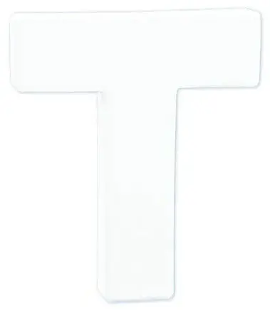 Cardboard Alphabet & Number Cutouts – Uppercase Letter T 1
