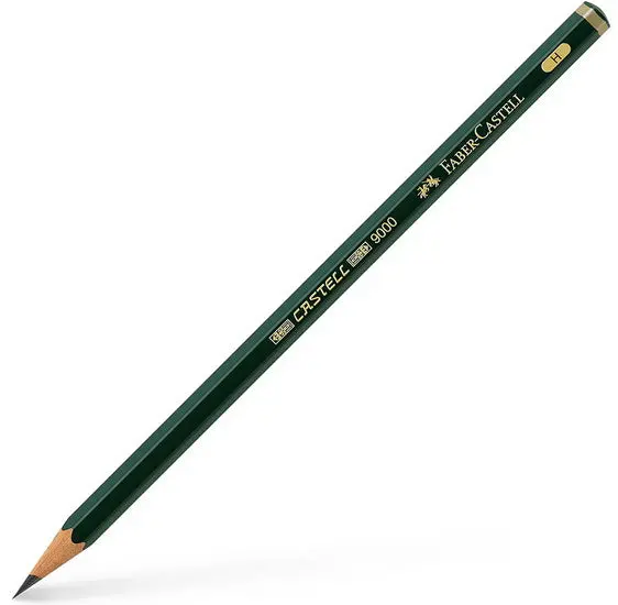 Castell 9000 Graphite Pencil – Hardness Grade H 1