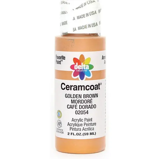 Ceramcoat Acrylic Paint – Golden Brown, 60 Ml 1