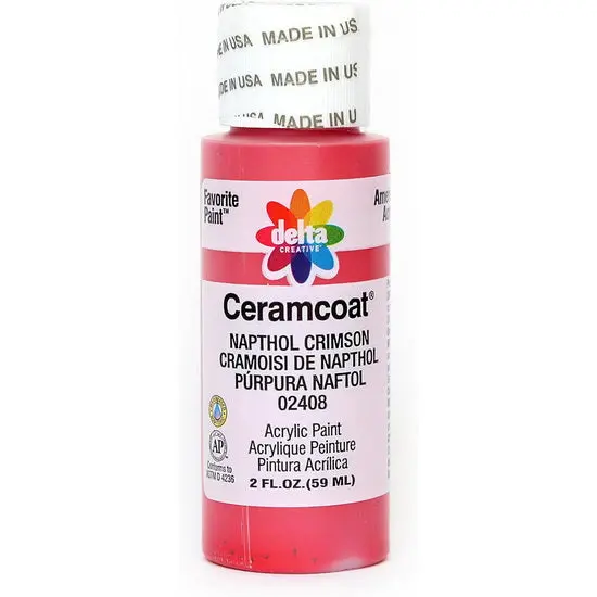 Ceramcoat Acrylic Paint: Naphthol Crimson, 60 Ml 1