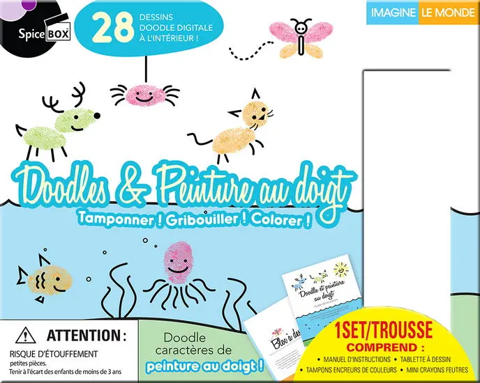 Children’S Finger Painting & Doodling Activity Kit – Mess-Free Creative Set 1