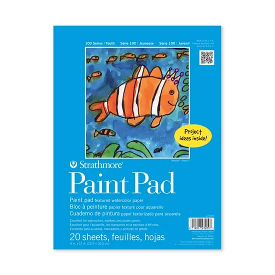 Children’S Paint Pad – 9" × 12", 20-Sheet Premium Paper 1
