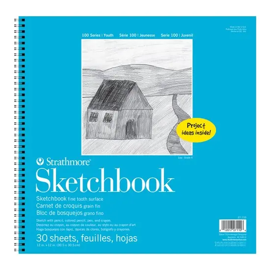 Children’S Sketch Pad – 12×12 Inch (30 Sheets) Drawing Paper 1
