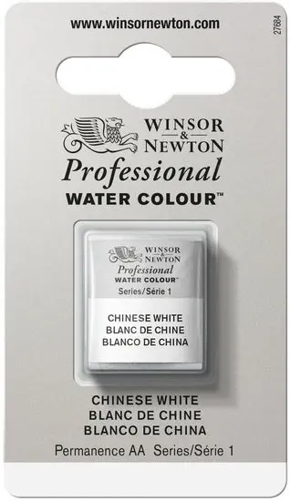 Chinese White Watercolor Half Pan – Single Pan, Series 1 Quality 1