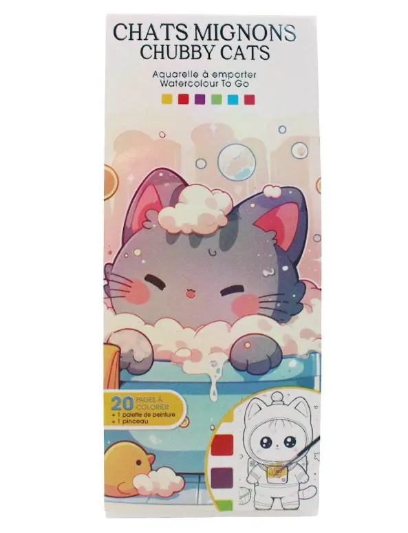 Chubby Cats Coloring Book – Adult Relaxation & Creative Outlet 1