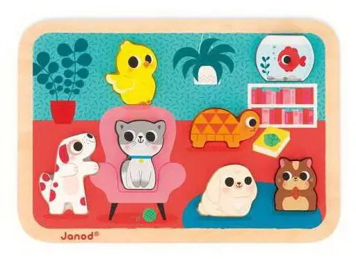 Chunky Pet-Themed Puzzle – 7-Piece Early Learning Toy 1